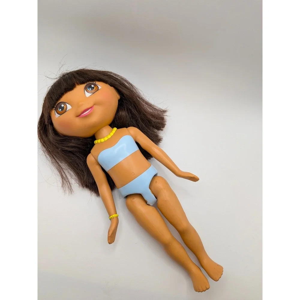 Y2K Dora Prance And Fly Doll Figure Plush Blue Dress Key Pink Crown Vtg 2008‎